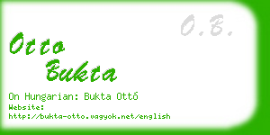 otto bukta business card