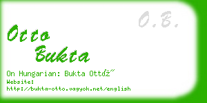 otto bukta business card